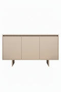 Mueble aparador beige.